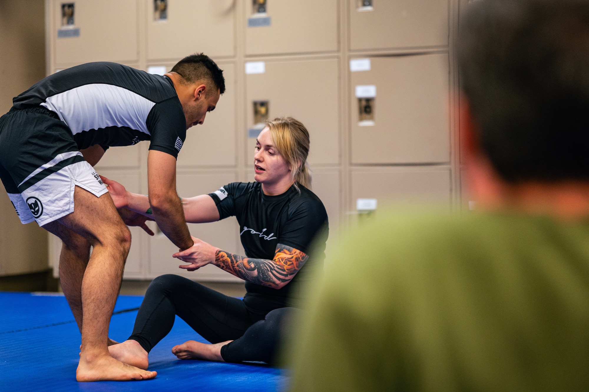 Scott Brazilian Jiu Jitsu club trains on base