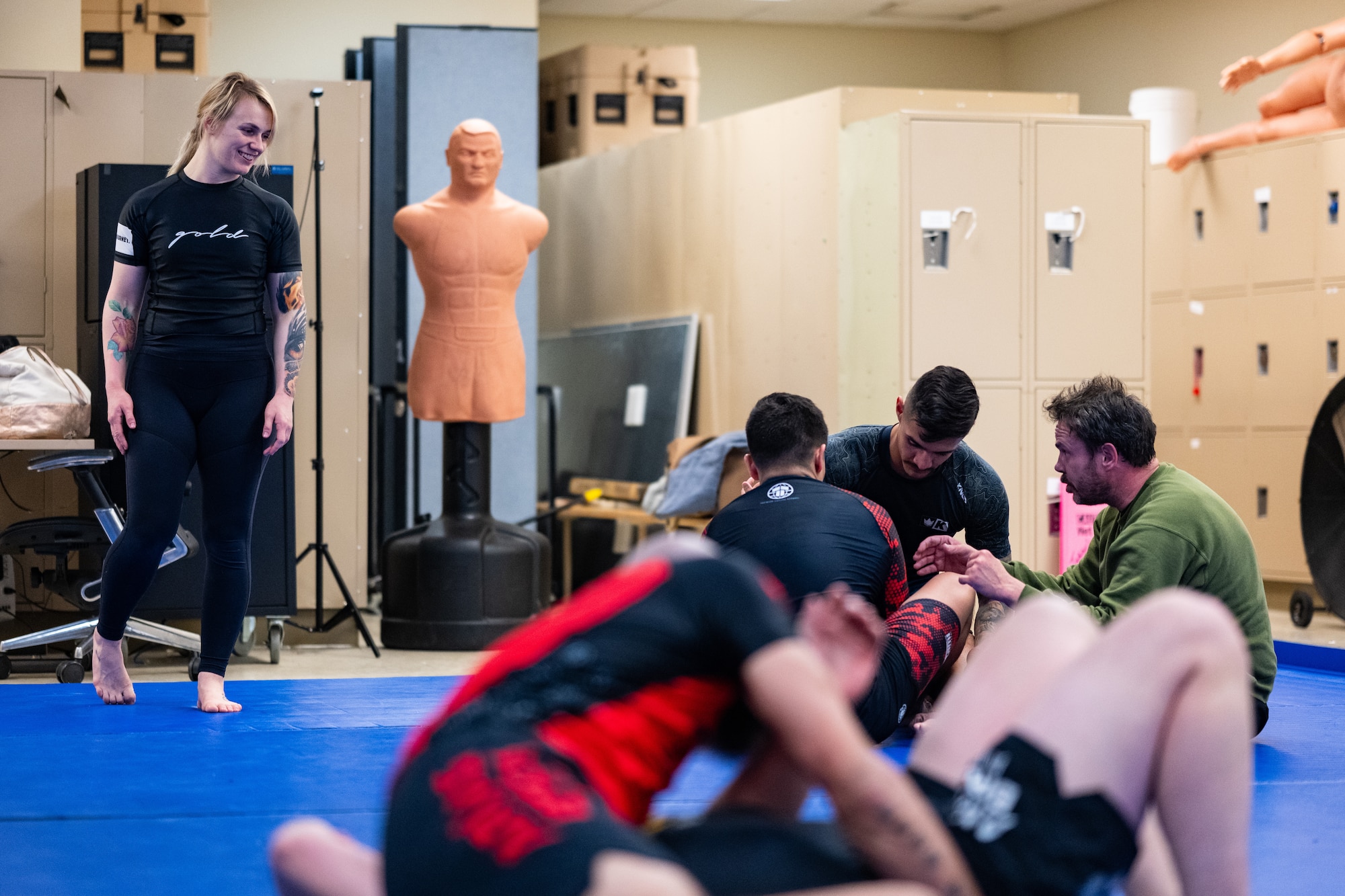 Scott Brazilian Jiu Jitsu club trains on base