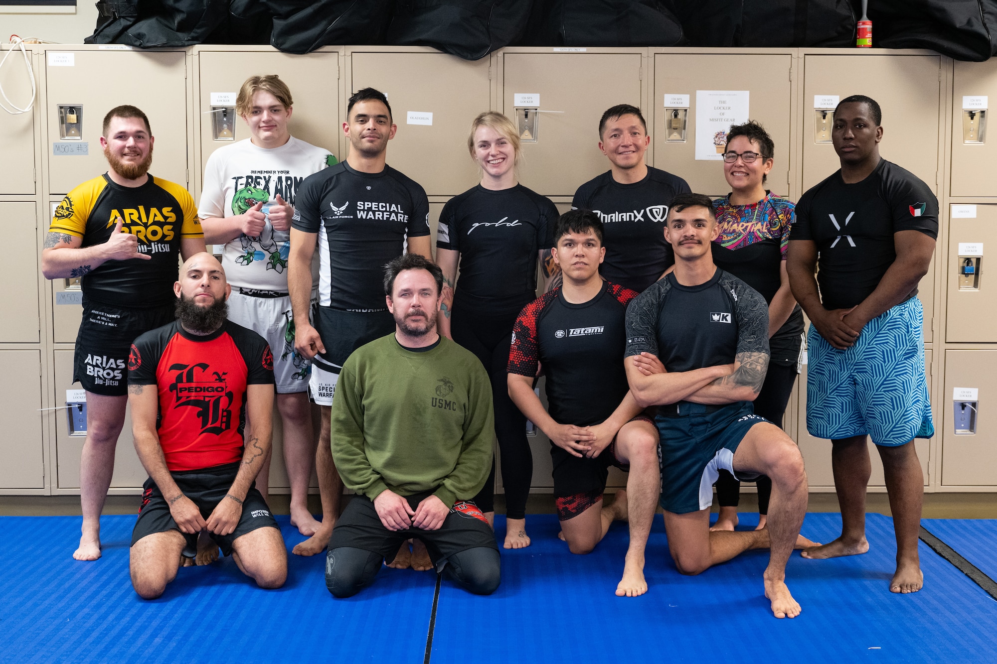 Scott Brazilian Jiu Jitsu club trains on base