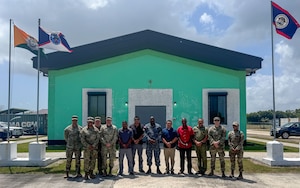 JTF-Bravo members pose for a group photo alongside members from the Belize Defence Force, including its Joint Intelligence Operations Center, Belize Coast Guard, and the Belize Police Department following a one-day tabletop exercise. Through exercises like Agile Bear, JTF-Bravo can actively train alongside partners, fostering crucial interoperability that strengthens regional security.