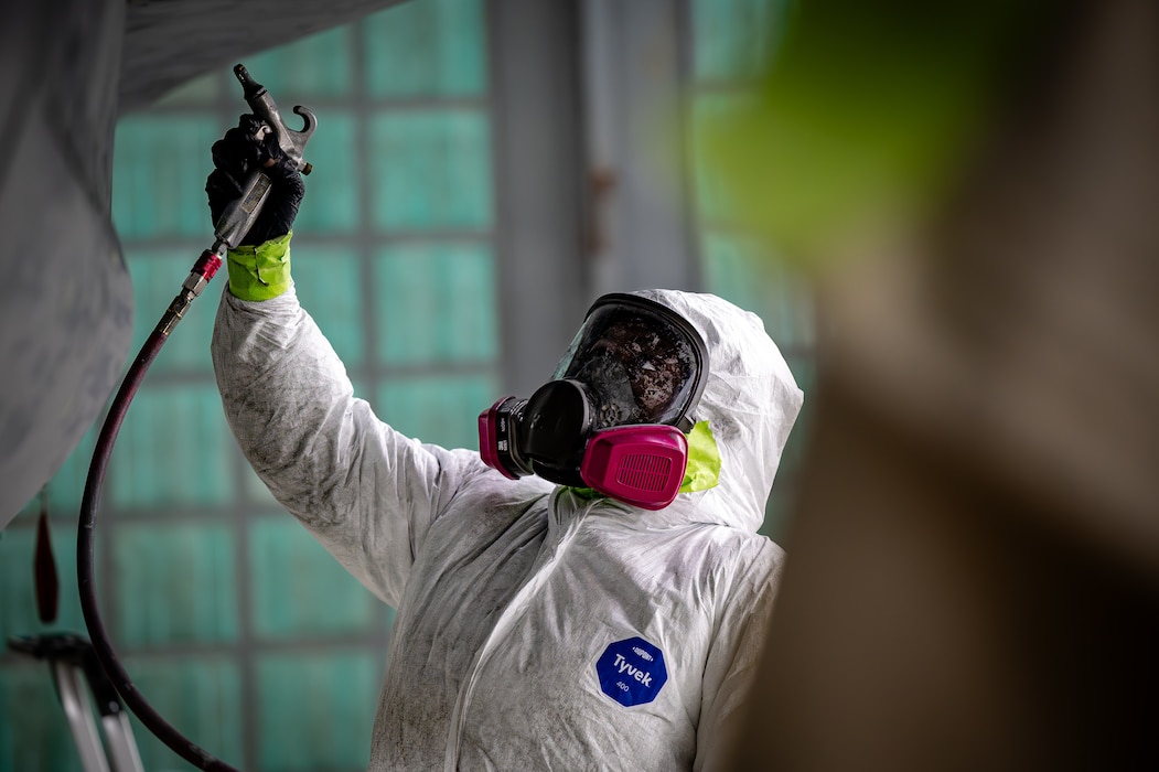 Airman spraying