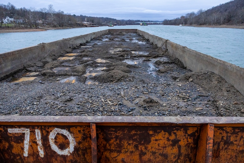 The dredging contract consists of two dredging crews that have been working six days a week since September. The crews have removed more than 314 barges of material so far, equivalent to 166,000 tons of soil, rocks and debris from the river bottom.