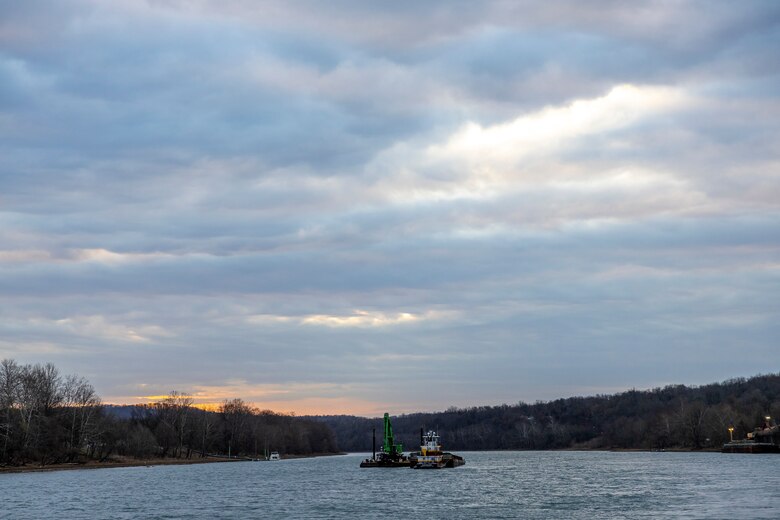 The dredging contract consists of two dredging crews that have been working six days a week since September. The crews have removed more than 314 barges of material so far, equivalent to 166,000 tons of soil, rocks and debris from the river bottom.