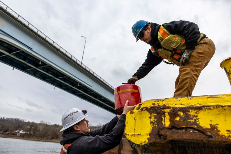 The dredging contract consists of two dredging crews that have been working six days a week since September. The crews have removed more than 314 barges of material so far, equivalent to 166,000 tons of soil, rocks and debris from the river bottom.
