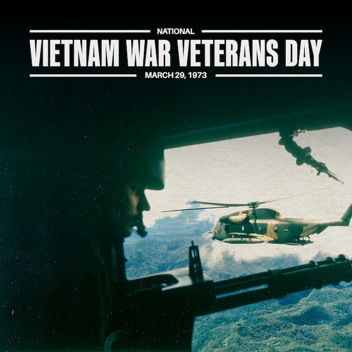 Graphic with text and helicopter