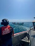 Coast Guard Station South Padre Island boat crews, in coordination with Coast Guard Sector Corpus Christi watch standers, and Coast Guard Air Station Corpus Christi aircrews, located and stopped a total of 8 Mexican fishermen engaged in illegal fishing north of the Maritime Boundary Line, Friday. Coast Guard crews took the men into custody, brought them ashore, and transferred them to U.S. Customs and Border Protection personnel for further processing, while also seizing approximately 150 pounds of red snapper, fishing gear, and equipment; both lanchas were seized.