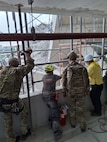 U.S. Indo-Pacific Command military personnel continue to work alongside Thai military and first responders near the collapsed State Audit Office building in Bangkok, which fell after a 7.7 magnitude earthquake affected Thailand and its neighbor countries on March 28, 2025.