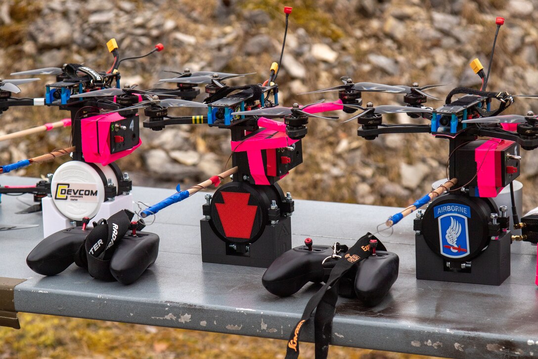 Soldiers live fire FPV drones in Germany