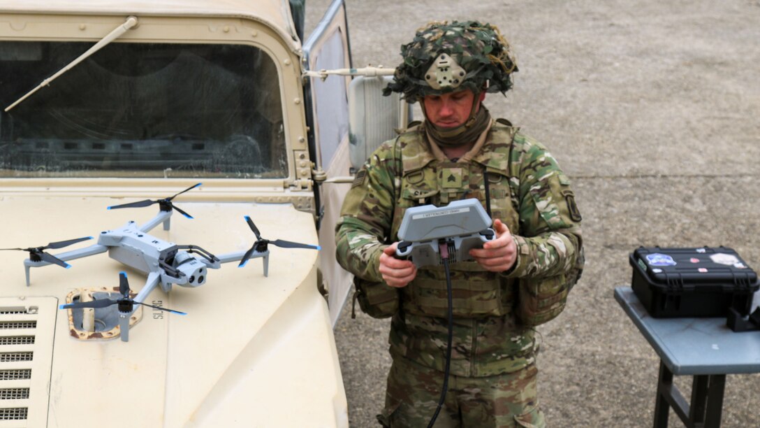Soldiers live fire FPV drones in Germany