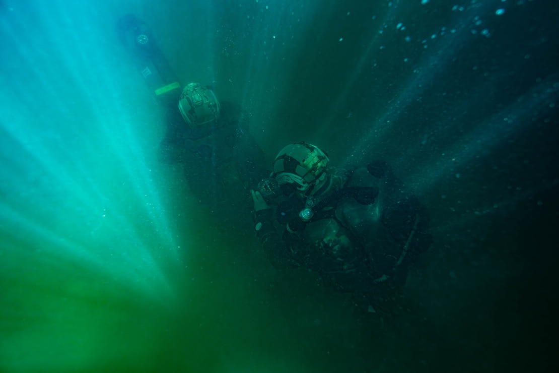 U.S. Navy SEAL and German Naval Special Ops Dive Training