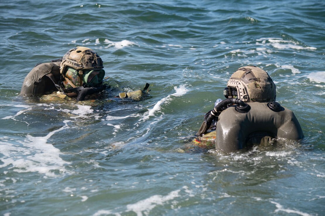 U.S. Navy SEAL and German Naval Special Ops Dive Training