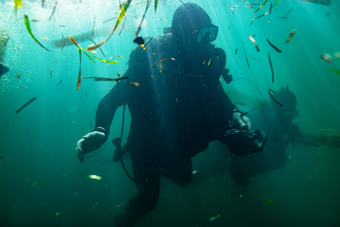 U.S. Navy SEAL and German Naval Special Ops Dive Training