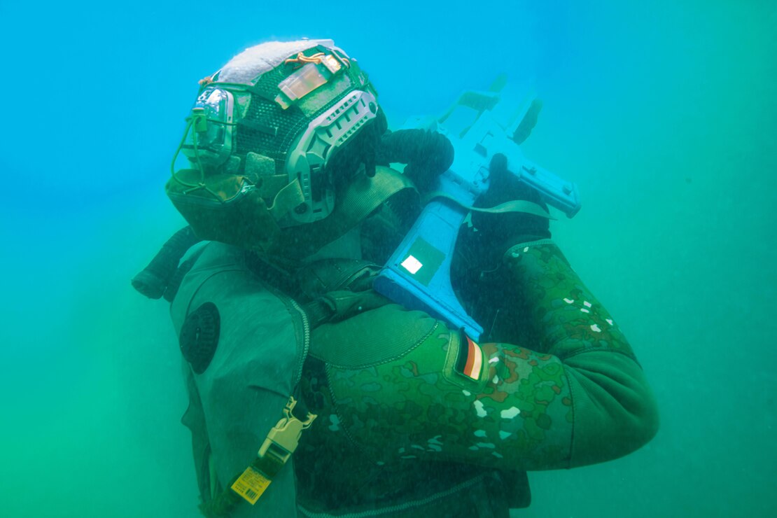 U.S. Navy SEAL and German Naval Special Ops Dive Training