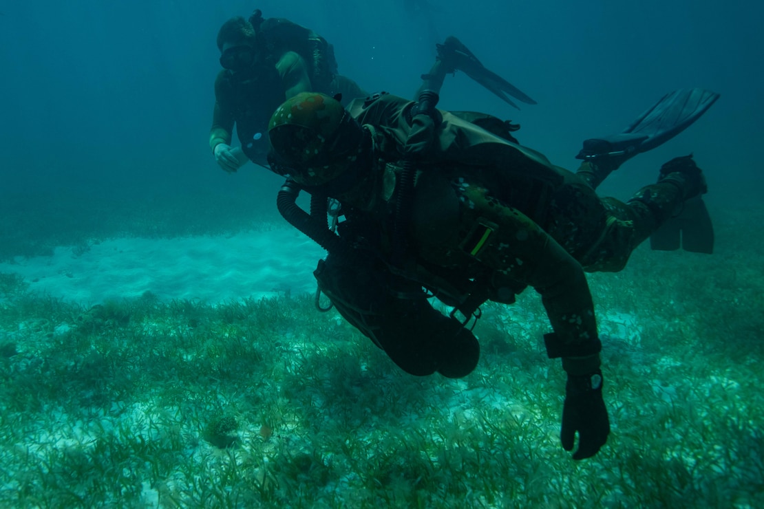 U.S. Navy SEAL and German Naval Special Ops Dive Training