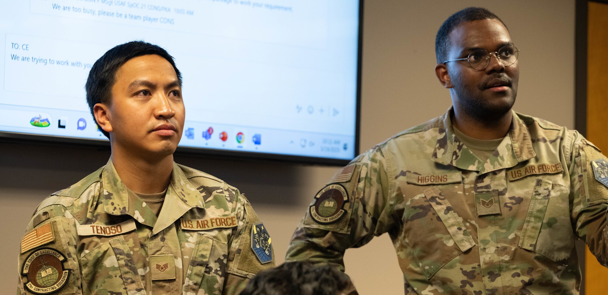 Service members serve
