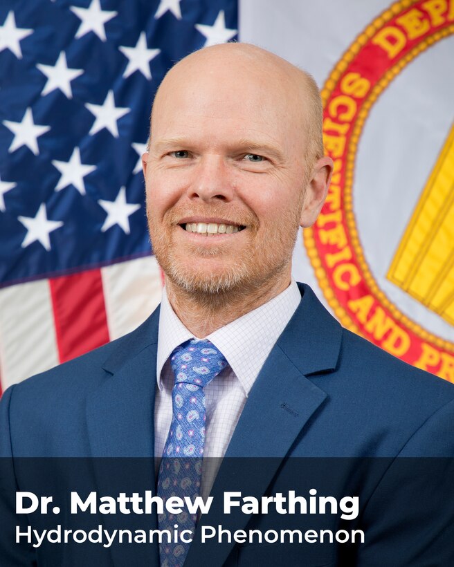 Bio photo of Dr. Matthew Farthing, Senior Research Scientist, Hydrodynamic Phenomenon