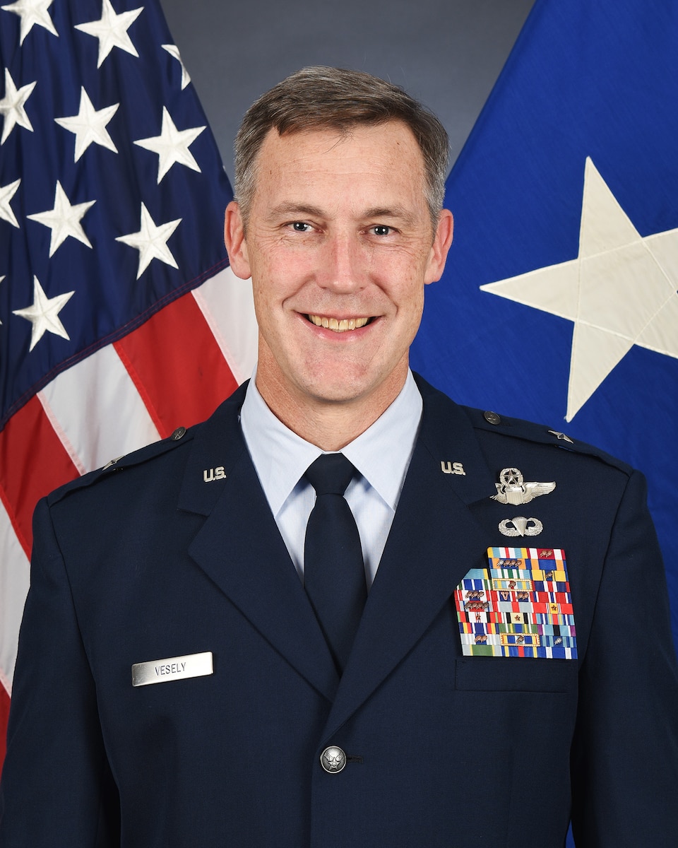 This is the official portrait of Brig. Gen. Shane Vesely.
