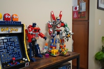 Henry Maxwell’s Transformer robots on a mantle in the Maxwell family home, March 22, 2025. Maxwell was accepted to the U.S. Naval Academy and will become a midshipman in June joining the class of 2029. (U.S. Navy photo taken by Lt. Zachary Anderson)