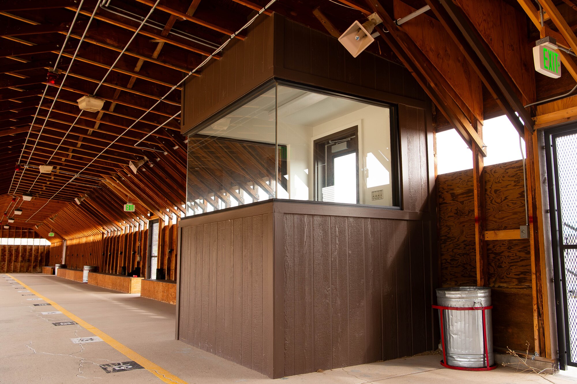 The U.S. Air Force Academy’s 10th Security Forces Squadron Combat Arms Training and Maintenance (CATM) facility recently underwent extensive renovations, significantly improving operational efficiency, training capacity, and safety. These upgrades, completed ahead of schedule, have transformed how CATM conducts weapons training, supporting Academy personnel and regional military and law enforcement agencies. (U.S. Air Force photo by Dylan Smith)