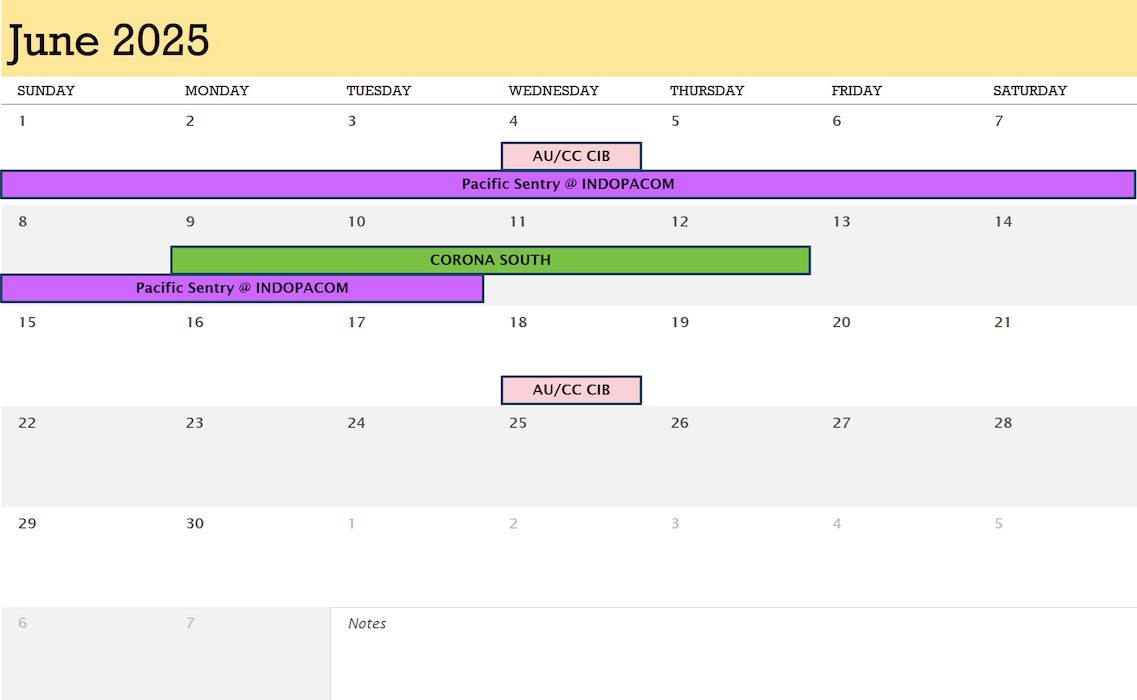 AFWI Calendar June 2025