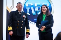 Ms. Robin Catalano receives the fiscal year 2024 Naval Sea Systems Command (NAVSEA) Mentor of the Year Excellence Award, April 30.