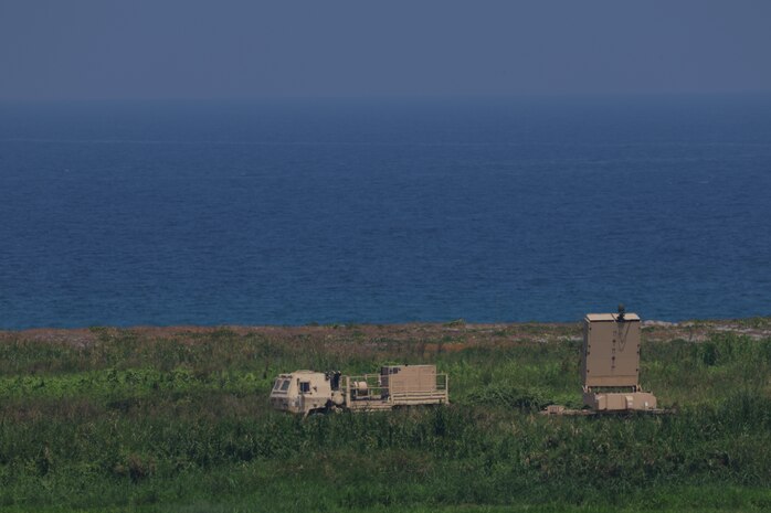 A U.S. Army High-Powered Microwave weapon from 1st Battalion, 51st Air Defense Artillery Regiment, prepares to shoot down a drone swarm during a live fire demonstration in support of  Exercise Balikatan 25, in Naval Station Leovigildo Gantioqui, Philippines, April 25, 2025.