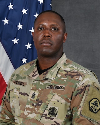 Official Photo of 1st Sgt. Robert D. Powell, Alpha Branch Chief, Cyber Center of Excellence NCO Academy.