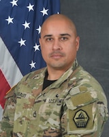 Official Photo of Sgt. 1st Class Daniel Rosales, Alpha Deputy Branch Chief, Cyber Center of Excellence, NCO Academy