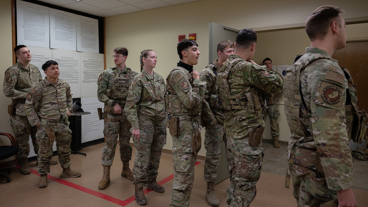 Security Forces Squadron holds a three-day Field Training Exercise ...