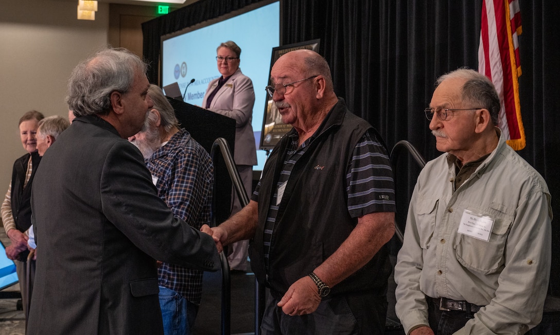 Vietnam War veterans gather to be recognized and thanked for their service during the DPAA Family Member Update, Bellevue, Washington, May 3, 2025.