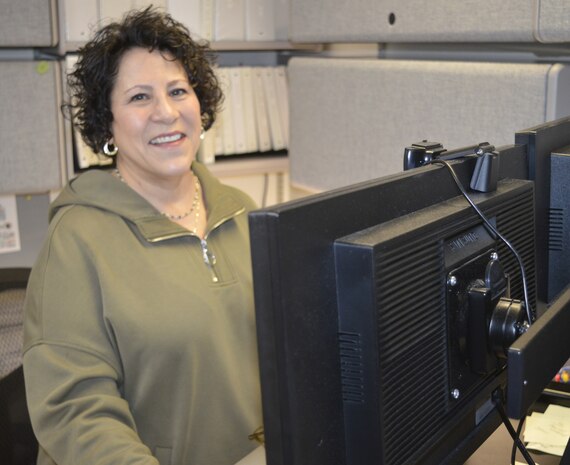Keeping tabs…Ms. Elizabeth Tellez, Naval Hospital Bremerton Uniform Business Office supervisory financial management analyst, has led her command’s efforts in being a leader amongst all Defense Health Agency service-wide UBO offices for accurate and timely compliance audit sampling. “This is a direct reflection of the quality of work and revenue collected by our department,” insists Tellez, who has been acknowledged for her outstanding service, cited for her “commitment to excellence, professionalism, and dedication to her duties. Her efforts contributed significantly to the mission accomplishment and effectiveness of NHB.” Tellez explained that her role in UBO ensures – amongst other duties - that billable medical and pharmacy services are identified, insurance payer information is available, accurate and complete billing claims are generated, and appropriate collections are received, directly back to the military treatment facility (Official Navy photo by Douglas H Stutz, NHB/NMRTC Bremerton public affairs officer).