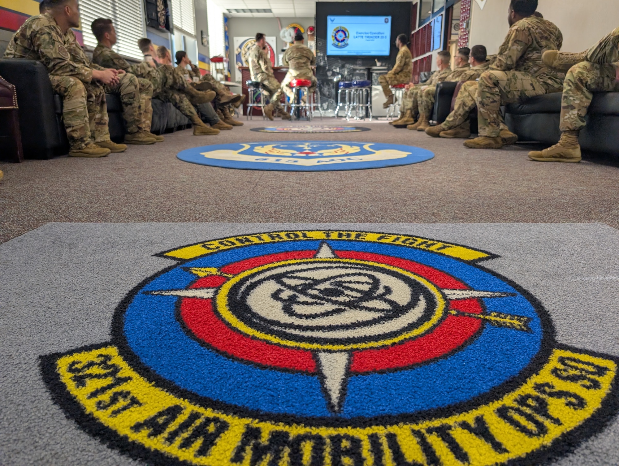 Airmen participate in group activity