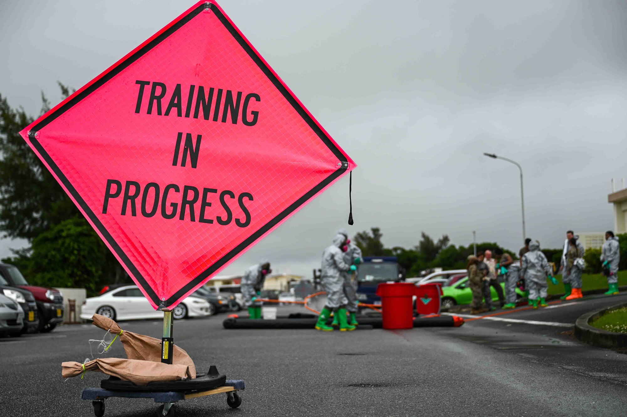 U.S. Air Force Airmen conduct chemical, biological, radiological and nuclear training operations.