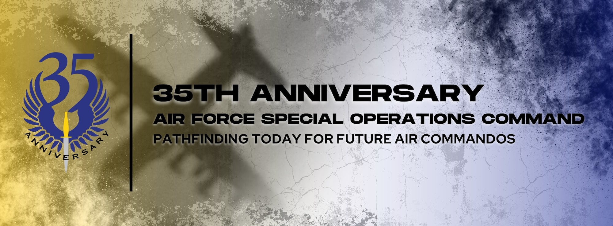 AFSOC 35th Anniversary banner.