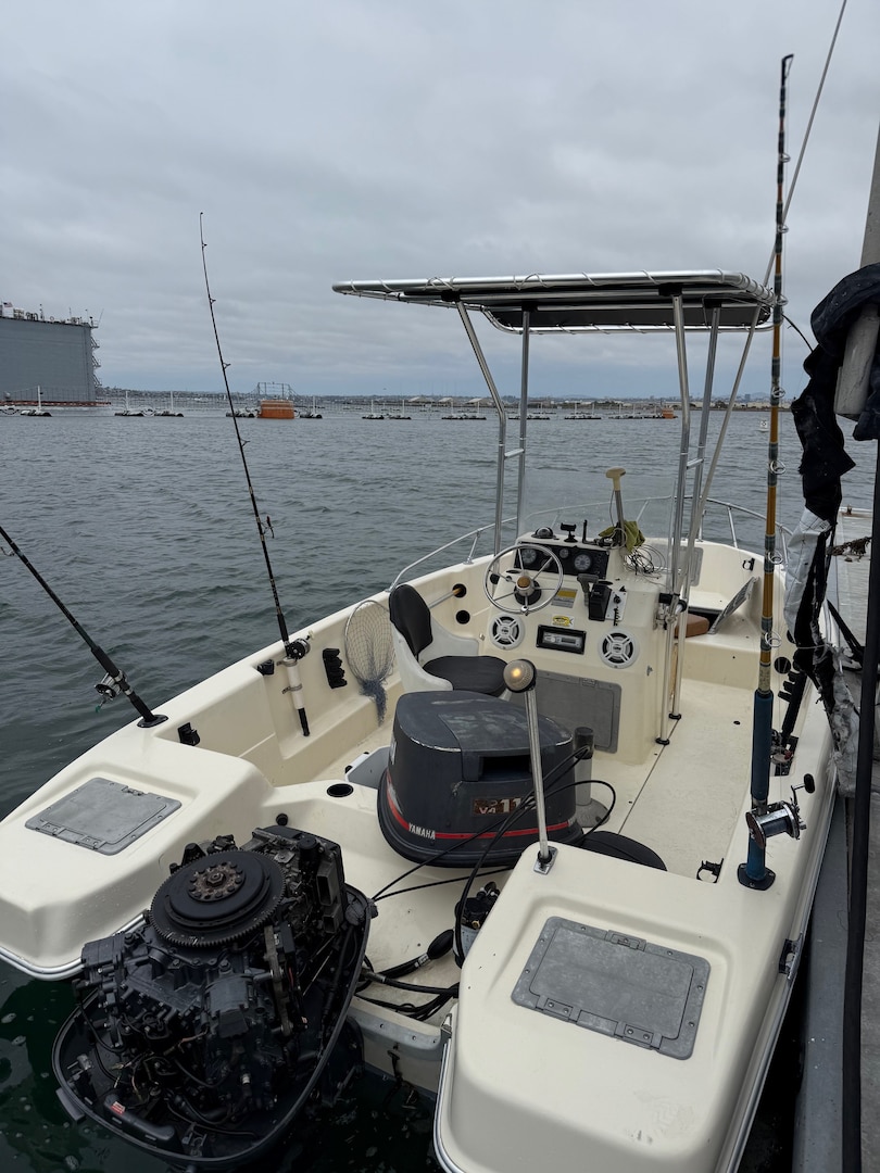 A crew from Coast Guard Station San Diego apprehended four aliens in an interdiction in the Quivira Basin near San Diego, May 2, 2025. The aliens aboard the 15-foot center console style vessel consisted of four adult males all claiming Mexican nationality. (U.S. Coast Guard photo, courtesy)