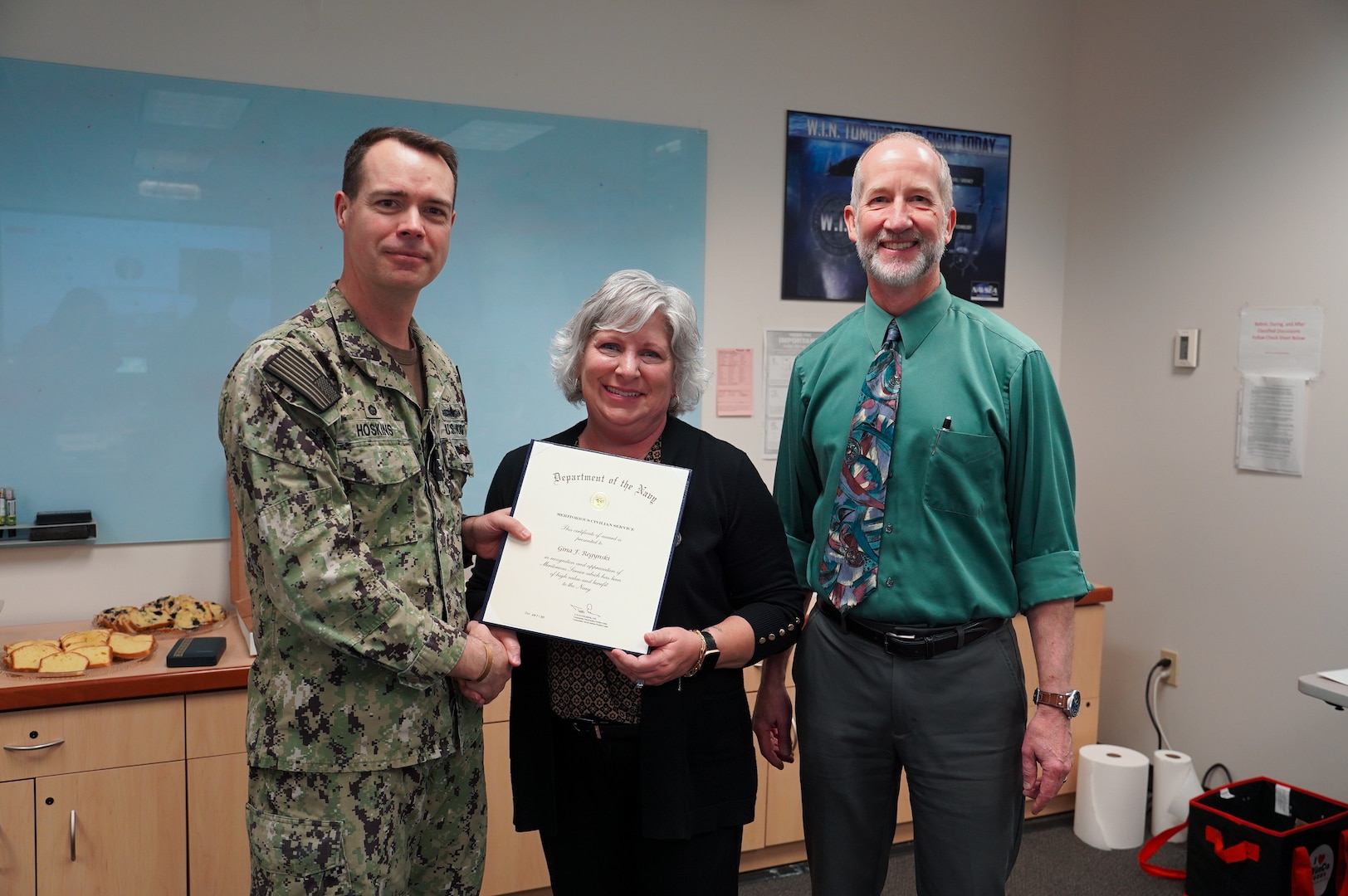 NUWC Division, Keyport Chief of Staff Gina Regynski recognized with Meritorious Civilian Service Award
facebook sharing buttontwitter sharing buttonlinkedin sharing buttonpinterest sharing buttonsharethis sharing button