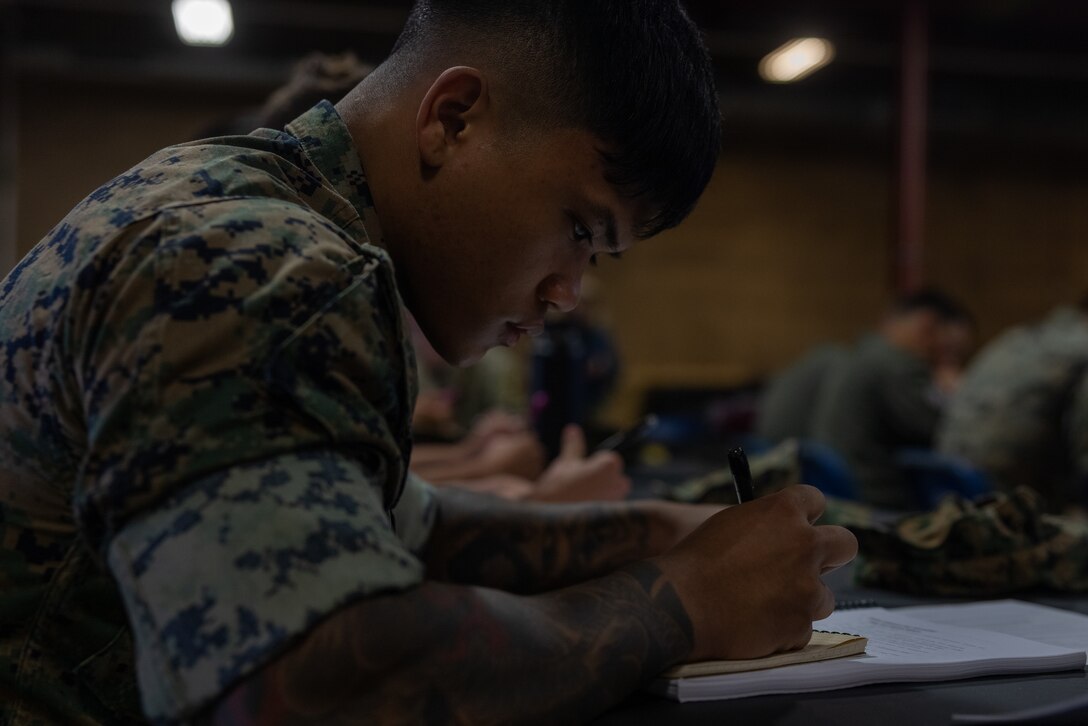U.S. Marine Corps Lance Cpl. Christophe Prangan Jr., a bulk fuel specialist with Marine Wing Support Squadron 472, Marine Aircraft Group 49, 4th Marine Aircraft Wing, attends Tactical Air-Ground Refueling System New Equipment Training at Marine Corps Air Station Miramar, California, April 23, 2025. The TAGRS, an expeditionary Marine Corps-exclusive asset, is a compact mobile refueling system designed to expand the capabilities of Marine Corps’ Forward Arming and Refueling Points and Expeditionary Advanced Base Operations. TAGRS support refueling operations in forward areas and remote locations. (U.S. Marine Corps photo by Lance Cpl. Samantha Devine)