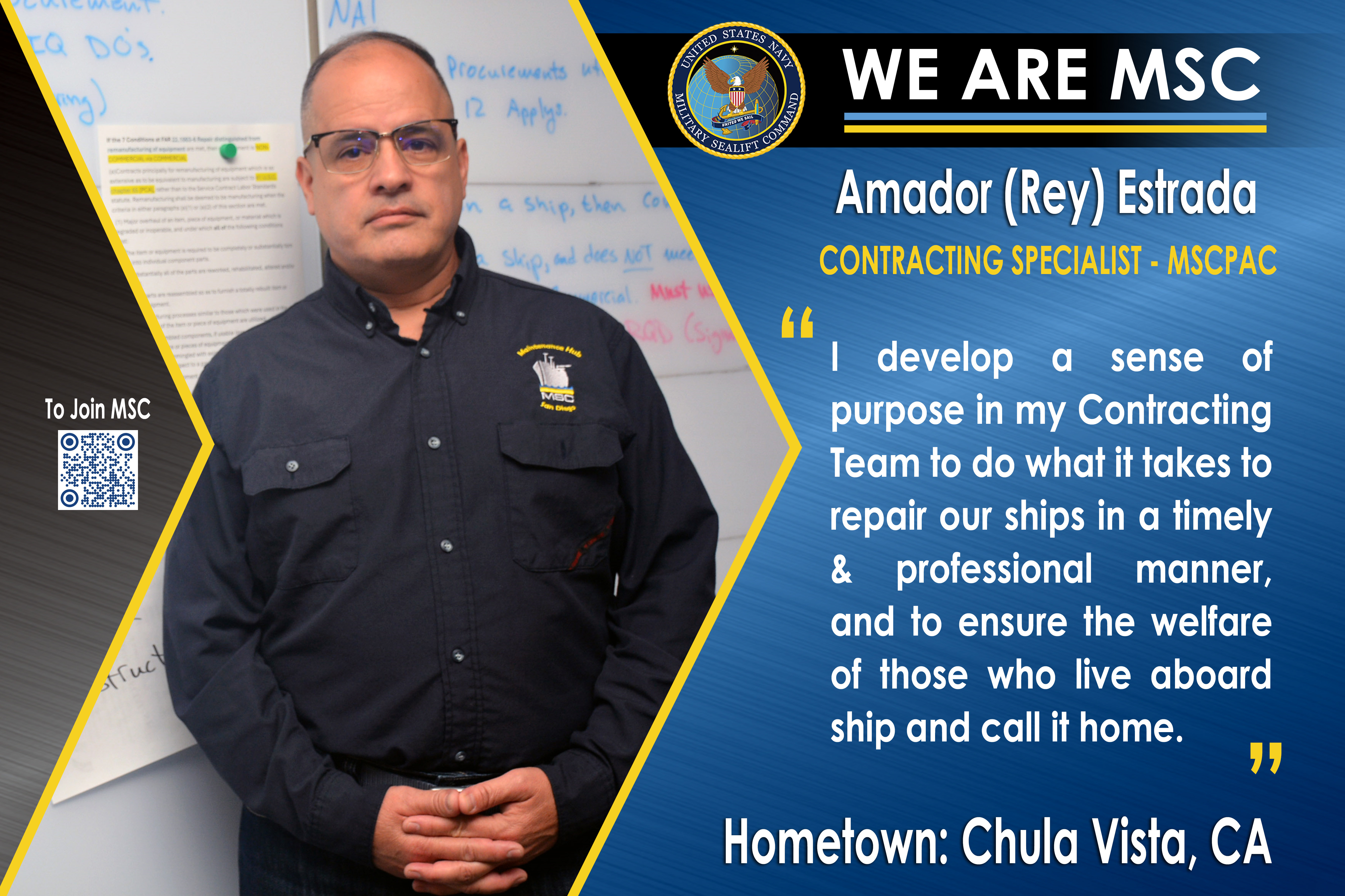 We Are MSC: Amador (Rey) Estrada