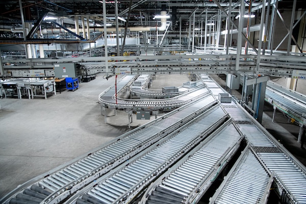 An automated storage and retrieval system at Defense Logistics Agency Distribution Susquehanna, Pennsylvania