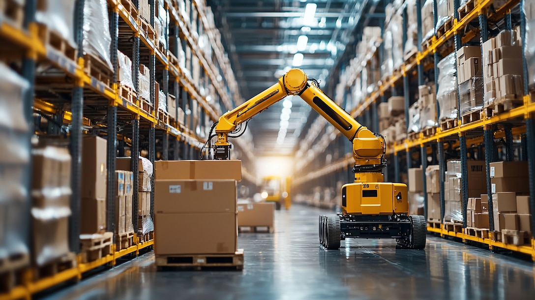 An automated storage and retrieval system at Defense Logistics Agency Distribution Susquehanna, Pennsylvania