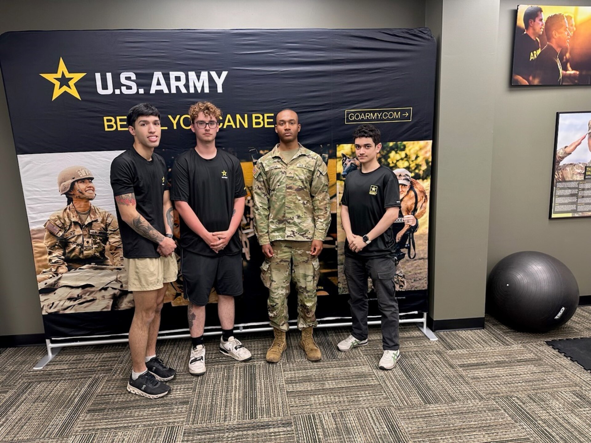 SSG Carrillo, Cameren Hawkins, PV2 Garcia, Matthewz Velez