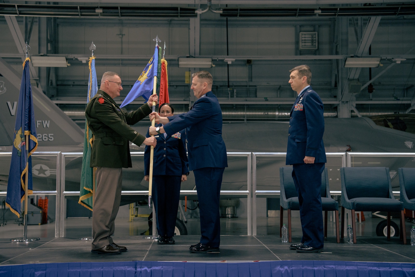 Photo of change of command