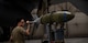 Senior Airman Nicholas Bowden, 69th Bomber Generation Squadron load crew member, prepares to secure an inert GBU-31 Joint Direct Attack Munition to a B-52H Stratofortress during the 1st Quarter Weapons Load Competition at Minot Air Force Base, May 2, 2025. For the inert munition to be loaded onto the aircraft safely and effectively, the crew must always have precise control over it. (U.S. Air Force photo by Senior Airman Alyssa Bankston)