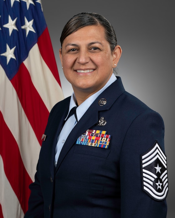 Portrait of Chief Master Sergeant Teresa Serrano