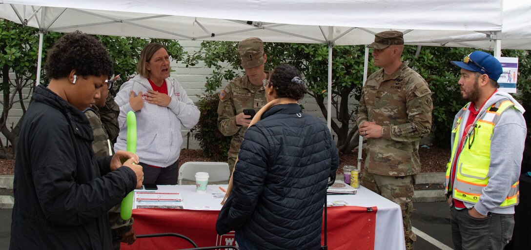Uniformed and civilian members of USACE provide outreach to the Altadena community while attending events in the Eaton fire zone. Answering questions, providing guidance, and a listening ear, they are some of the most prominant faces on the USACE mission. 

USACE is working in partnership with local, state and the Federal Emergency Management Agency in response to the Southern California Wildfires.