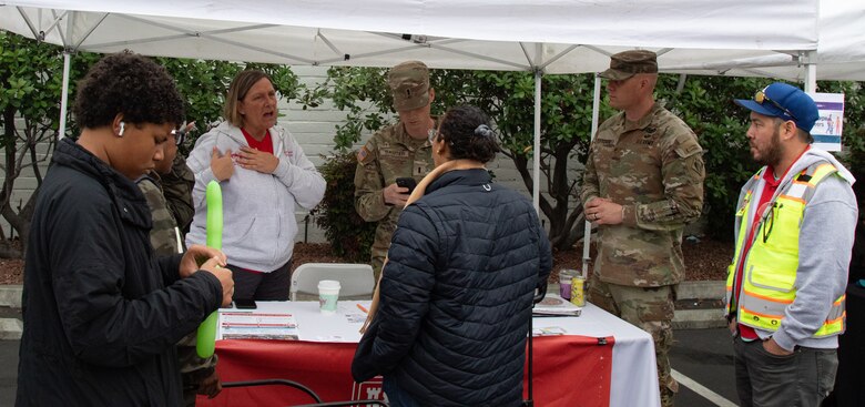 Uniformed and civilian members of USACE provide outreach to the Altadena community while attending events in the Eaton fire zone. Answering questions, providing guidance, and a listening ear, they are some of the most prominant faces on the USACE mission. 

USACE is working in partnership with local, state and the Federal Emergency Management Agency in response to the Southern California Wildfires.