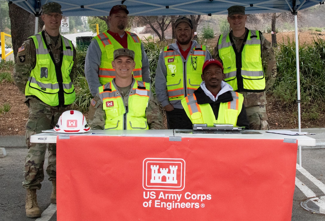 Uniformed and civilian members of USACE provide outreach to the Altadena community while attending events in the Eaton fire zone. Answering questions, providing guidance, and a listening ear, they are some of the most prominant faces on the USACE mission.

USACE is working in partnership with local, state and the Federal Emergency Management Agency in response to the Southern California Wildfires.