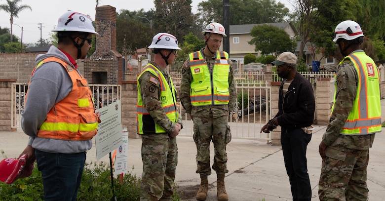 USACE officers, employees, and contractors help kickstart the clearing of debris at Darius Wallace's home following the Southern California wildfires. 

USACE is working in partnership with local, state and the Federal Emergency Management Agency in response to the Southern California Wildfires.