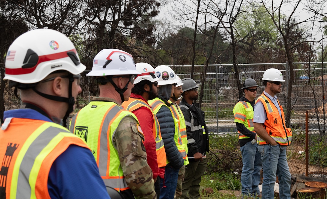 USACE officers, employees, and contractors help kickstart the clearing of debris at Darius Wallace's home following the Southern California wildfires. 

USACE is working in partnership with local, state and the Federal Emergency Management Agency in response to the Southern California Wildfires