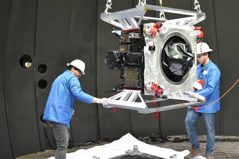 On March 16-21, 2025, the United States Space Force (USSF) Space Systems Command (SSC) and the Air Force Research Laboratory (AFRL) reached a critical milestone in advancing cislunar Space Situational Awareness (SSA) with the successful completion of the Oracle-M (Oracle-Mobility) Hot Fire Test at Edwards Air Force Base, California. This test marks a major step toward ensuring Oracle-M’s readiness for its upcoming mission to monitor and track objects as they traverse cislunar space, the vast region between Earth and the Moon. (U.S. Space Force Photo by AFRL)